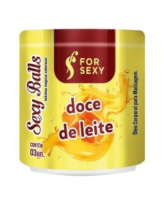 Bolinhas Beijáveis Sexy Balls Doce de Leite 3 unidades